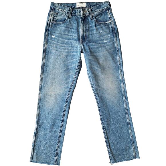 SLVERLAKE Hero Last Goodbye High Waist Ankle Blue Jeans Raw Hem Womens Size 27 - Picture 2 of 14